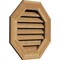 Ekena Millwork Octagonal Gable Vent Functional, Western Red Cedar Gable Vent w/1" x 4" Flat Trim Frame, 24"W x 24"H GVWOC24X2401RFUWR - alternate 3